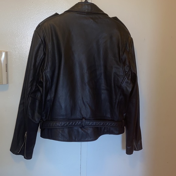OPENROAD LEATHERS CLASSIC MOTORCYCLE LEATHER JACKET W/ ZIP OUT LINING - Picture 6 of 11